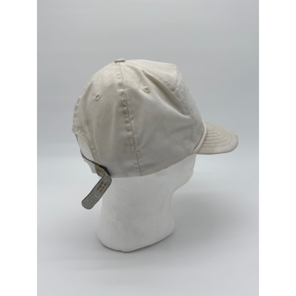 Vintage Remington Park Strapback Hat USA Made Horse Racing Cap White - Picture 4 of 8